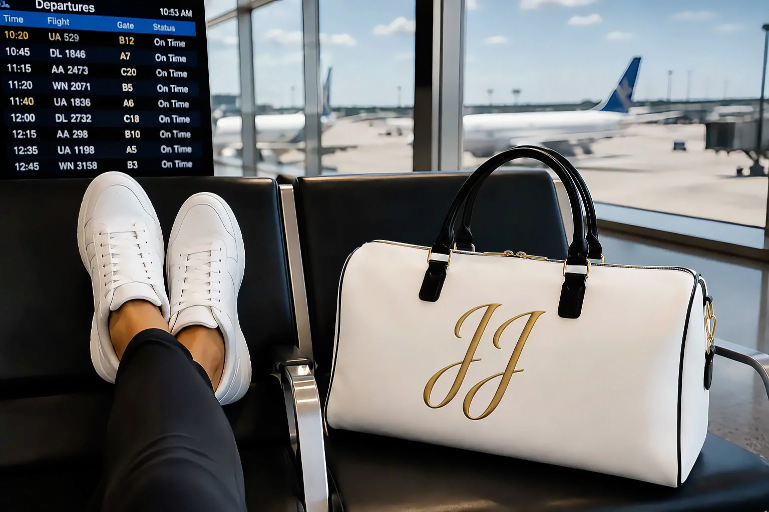 Journeys with JoJo Faux Leather Travel Bag
